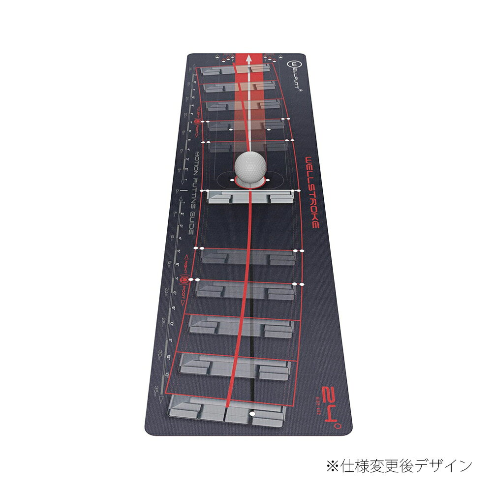 Wellstrokeは自身のパッティングを見直し、正しく修繕するためのトレーニングツールです。 他製品同様、キャメロン・マコーミック氏監修のシンプルながらも高精度のデザインで、 正しいボールとのコンタクト、タッチ、方向性が身につきます。 また、使っているパターに合わせたスウィングアークを選ぶことができるため、自身の パッティングのなおすべき箇所を把握でき、より精度の高い練習を行うことができます。 ・自分に合わせたアークを12度、15度、18度、21度、24度から選択可能 　（この製品は21度のものです） ・正しいパッティングの姿勢が身につく ・Made in Franceの高品質かつ軽量マット ・ジョーダン=スピースのコーチ、キャメロン=マコーミック監修 ・PGAツアーのトッププロが実際の練習で使用Wellstrokeは自身のパッティングを見直し、正しく修繕するためのトレーニングツールです。 他製品同様、キャメロン・マコーミック氏監修のシンプルながらも高精度のデザインで、 正しいボールとのコンタクト、タッチ、方向性が身につきます。 また、使っているパターに合わせたスウィングアークを選ぶことができるため、自身の パッティングのなおすべき箇所を把握でき、より精度の高い練習を行うことができます。 ・自分に合わせたアークを12度、15度、18度、21度、24度から選択可能 　（この製品は21度のものです） ・正しいパッティングの姿勢が身につく ・Made in Franceの高品質かつ軽量マット ・ジョーダン=スピースのコーチ、キャメロン=マコーミック監修 ・PGAツアーのトッププロが実際の練習で使用