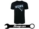 Snap-on（スナップオン）ティーシャツ「METALLIC PRINT BLACK WORK TEE」