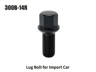 KYO-EI（協永産業）外車用ハブボルト，ホイールボルト（球面座14R，ブラック，アウディ車 / メルセデスベンツ車 / フォルクスワーゲン車 / ポルシェ車）【300B-14R】