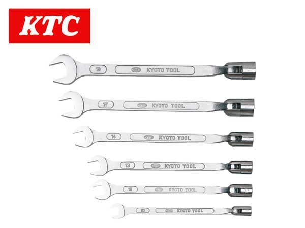 KTC（ケーティーシー/京都機械工具）フレックスソケットスパナセット,フレックスコンビレンチセット,6..