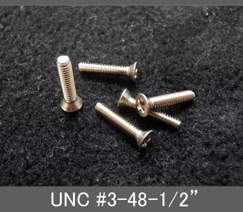 Rakuten - インチネジ（プラス皿ねじ）UNC（ユニファイ並目）#3 48山 全長1/2” ステンレス