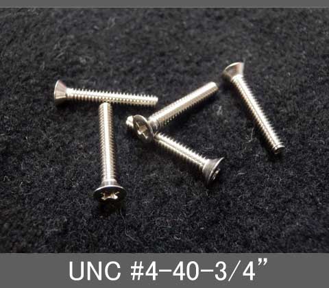 Rakuten - インチネジ（プラス皿ねじ）UNC（ユニファイ並目）#4 40山 全長3/4” ステンレス