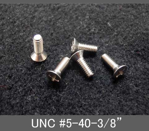 Rakuten - インチネジ（プラス皿ねじ）UNC（ユニファイ並目）#5 40山 全長3/8” ステンレス