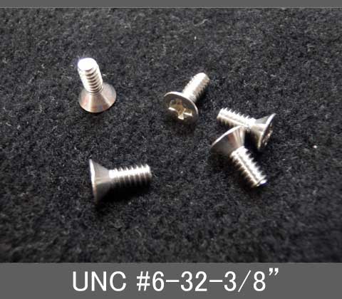Rakuten - インチネジ（プラス皿ねじ）UNC（ユニファイ並目）#6 32山 全長3/8” ステンレス