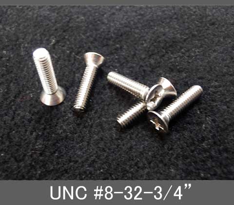 Rakuten - インチネジ（プラス皿ねじ）UNC（ユニファイ並目）#8 32山 全長3/4” ステンレス