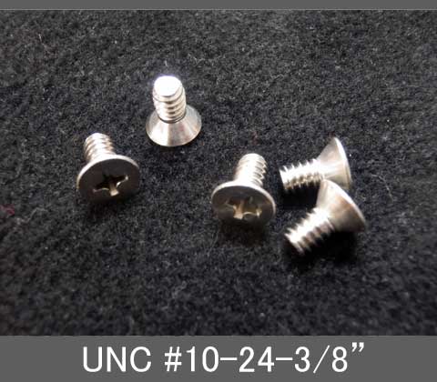 Rakuten - インチネジ（プラス皿ねじ）UNC（ユニファイ並目）#10 24山 全長3/8” ステンレス