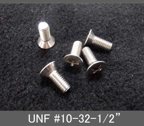 Rakuten - インチネジ（プラス皿ねじ）UNF（ユニファイ細目）#10 32山 全長1/2” ステンレス