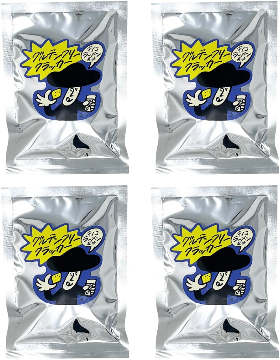 禾 nogi グルテンフリークラッカー キノコラーメン風味 新潟県産米粉使用 グルテンフリー 小麦粉不使用 ビーガン ヘルシースナック おつまみ ギルトフリー