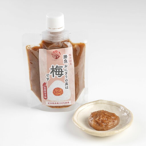 【梅肉】勝負おにぎりの具は梅です(旨唐辛子味)150g チューブ きゅうり 和え物 一品 調味料 料理 おにぎり 【梅肉】勝負おにぎりの具は梅です(旨唐辛子味)150g チューブ きゅうり 和え物 一品 調味料 料理 おにぎり