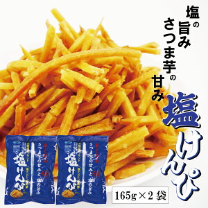 【期間限定SALE】塩けんぴ 165g×2袋 送料無料 ゆうパケット配送 塩 けんぴ サツマイモ 国内産 国産 南国製菓 おかし 菓子 芋けんぴ