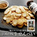 【エントリーでポイント10倍最大300円Offクーポン配布中】 宮崎の味 牛せんべい 極上スパイス喜 70g×2袋 送料無料 和菓子 せんべい ギフト 帰省土産 贈答品 おみやげ 米菓 人気 煎餅 やみつき 薄焼き おつまみ