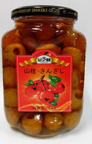 横浜中華街 冠之林 山査子・さんざし(シラップ漬け)、520g(固形量210g)、中華名物♪ 横浜中華街 冠之林 山査子・さんざし(シラップ漬け)、520g(固形量210g)、中華名物♪