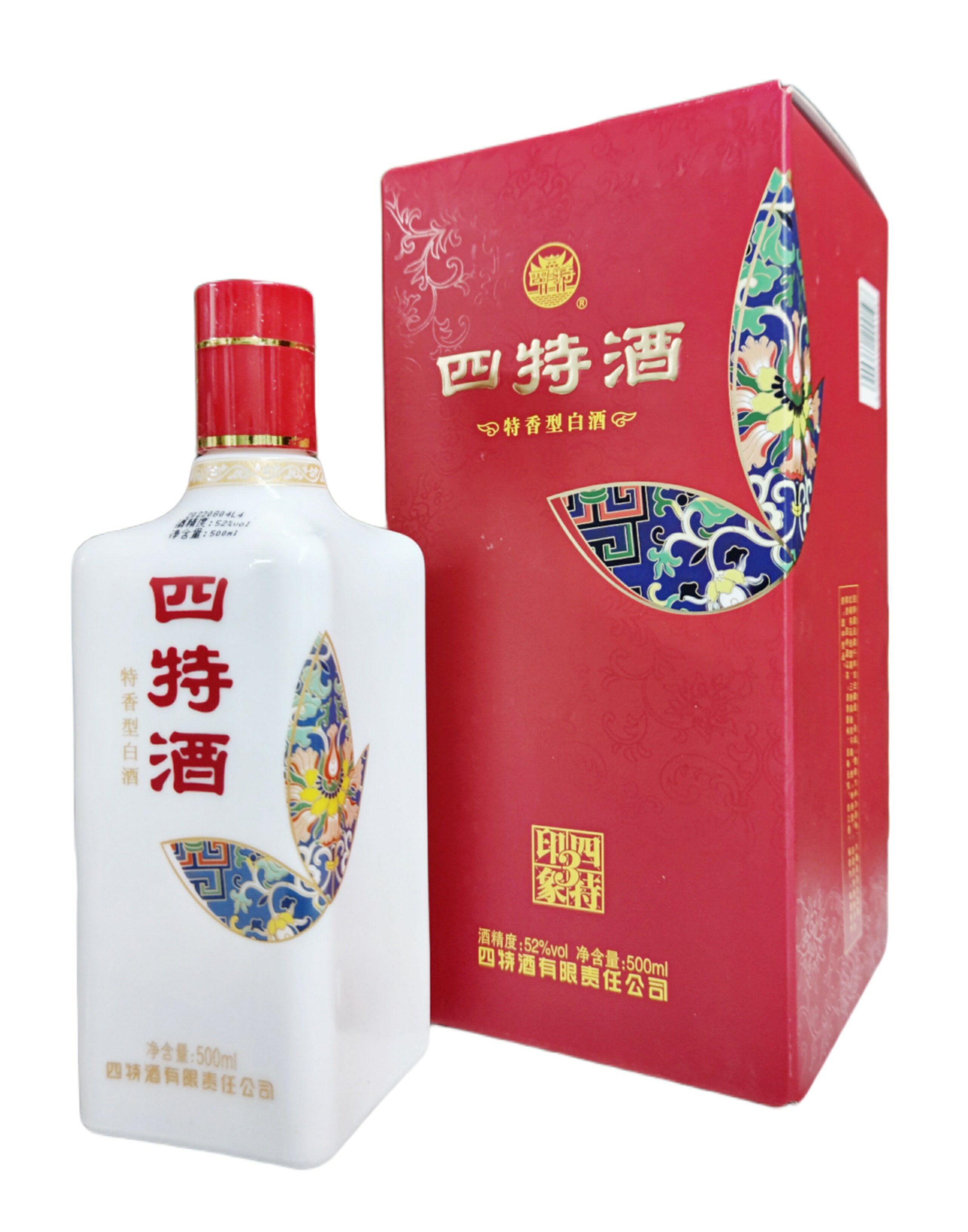 中国白酒・特香型白酒・四特酒・「四特印象3号」・500ml・52度・江西名酒・お米の白酒・清香醇純・回味無限♪