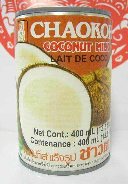 横浜中華街の味が自宅で！ チャオコー ココナッツミルク 400ml Coconut Milk CHAOKOH タイ産 製菓材料 業務用 ♪