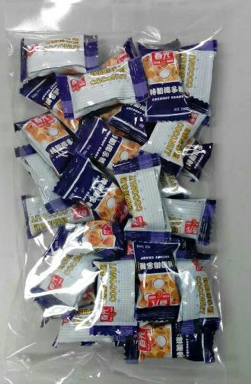 横浜中華街　中国　ココナッツキャンデイー（椰子糖）228g、中国産、中華菓子、中華おやつ、中華定番の駄菓子、糖果♪
