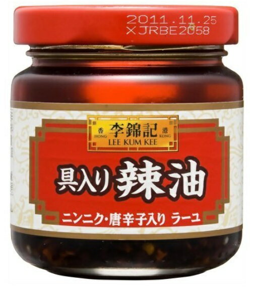 ユウキ 化学調味料無添加のガラスープ（顆粒） 130g (岩塩使用） 広東風あまみそ！李錦記 海鮮醤（ハイセンジャン）　100g 　 香港やマカオなど、広東沿岸で古くから作られている特産物です李錦記 蝦醤（えびみそ）227g 　 風味豊かな広東特産の香味みそ。業務用　李錦記　柱侯醤（チューホージャン） 240g S&B 李錦記 具入り辣油 85g」は、あらく刻んだ唐辛子とにんにくをたっぷりと使用した本場香港式の風味豊かな具入りラー油です。餃子、焼売、点心に。 商品名：具入りラー油 原材料：食用大豆油、にんにく、唐辛子、塩蔵唐辛子、醤油、食塩、食用ごま油、砂糖、調味料(核酸)、(その他小麦由来原材料を含む) 内容量：85グラム 原産国名：中国 保存方法：直射日光を避け、常温で保存　 賞味期限：キャップに記載（6か月以上のもの）※うま味がたっぷり、香りが違う！ 唐辛子とニンニクが入った究極の具入りラー油！ 広東風あまみそ！李錦記 海鮮醤（ハイセンジャン）　100g 　 香港やマカオなど、広東沿岸で古くから作られている特産物です李錦記 蝦醤（えびみそ）227g 　 風味豊かな広東特産の香味みそ。業務用　李錦記　柱侯醤（チューホージャン） 240g ユウキ 化学調味料無添加のガラスープ（顆粒） 130g (岩塩使用）