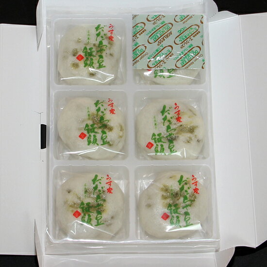 庄内特産品 うす皮 だだちゃ豆饅頭 6個入の紹介画像2