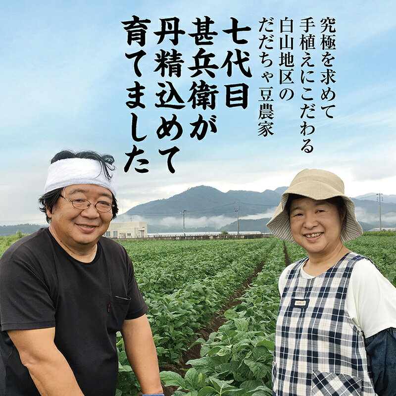 【朝採りを農家から直送！】手作業にこだわる、高級品種 白山 だだちゃ豆（山形県...