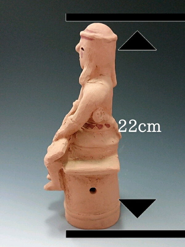 琴を弾く男・中サイズ【群馬県前橋市朝倉出土】