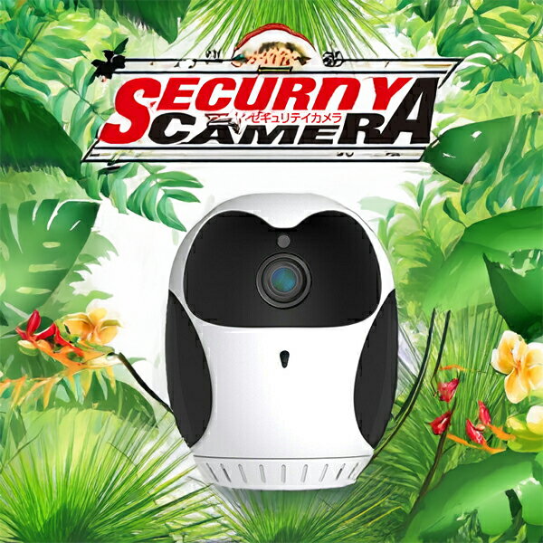 セキュリティカメラ WiFi対応ペットカメラ 見守りカメラ フルカラーナイトビジョン 防犯カメラ セキュリティカメラ 監視カメラ ベビーモニター ベビーカメラ 置き配監視用 フクロウ型 FG-SCAM04-WH