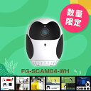 【期間中10倍】セキュリティカメラ WiFi対応ペットカメラ 見守りカメラ フルカラーナイトビジョン 防犯カメラ セキュリティカメラ 監視カメラ ベビーモニター ベビーカメラ 置き配監視用 フクロウ型 FG-SCAM04-WH(3)