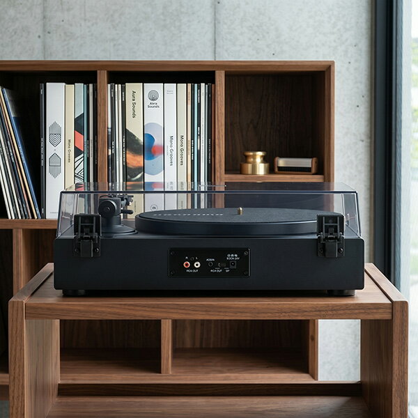 amadana レコードプレーヤー PR30 スピーカー内蔵 Bluetooth対応 4スピーカー搭載 ベルトドライブ アナログターンテーブル インテリアオーディオ DIO-A003