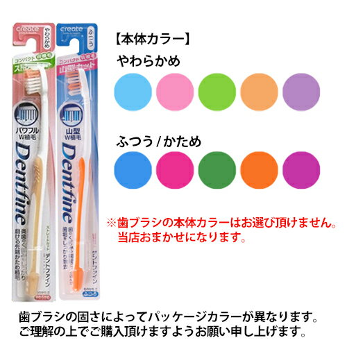 ｢あす楽発送 ポスト投函!｣｢送料無料｣｢デンタルケア｣｢歯ブラシ｣デントファイン(Dentfine) ラバーグリップ 山型カット (山切り) x24本 (カラー当店おまかせ) - やわらかめ・ふつう・かため 組み合わせ自由。【ネコポス】【smtb-s】 3