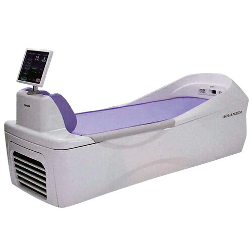 商品詳細 製品名 アクアタイザー QZ-260SG (AQUATIZER) (WATER MASSAGE BED ウォーターマッサージベッド 水圧マッサージ器) 一般的名称 ベッド型マッサージ器(JMDNコード:34488000) 電源電圧及び周波数 QZ-260SG:単相200V 50Hz/60Hz 電源入力 QZ-260SG:4500VA 電撃保護 クラス1 機器 B形装着部 外形寸法 幅820x長さ2,290x高さ1,080(mm) ベッドの高さ500(mm) 質量 230kg(注水時450kg) 治癒時間 設定時間 1〜99分 精度 設定時間の±5%以内 マッサージ力の制限 水ポンプ吐出部の最大圧力 530kPa以下 マット部 長さ1,960x幅660(mm) おもな機能 脚保持機能、予熱機能、マッサージ力設定機能、マッサージパターン設定機能、ノズル切替え機能、身長自動設定機能、治療メロディ設定機能、自動エア抜き機能、高温時作動制限機能、空冷機能、水冷機能(オプション) 商品説明 6つのノズルが強くやさしい刺激を生み出し、快適さを実現するマッサージマシンへと進化しました。 さまざまな好みにこたえる多彩なマッサージへと進化しました。 加えて、筋肉の柔軟性を向上させ、より効率的な治療を目指したメディカルモードを搭載。 ウォーターマッサージベッドの進化したリラクゼーションの実現と治療感がここにあります。 ・6段階の強さが設定可能 ・オリジナルプログラムの作成が可能 ・7種類の手もみの技を再現 区分 医療機器 管理医療機器 特定保守管理医療機器 医療機器認証番号 229AABZX00048000 メーカー ミナト医科学株式会社 原産国 日本 広告文責 照和株式会社 03-3932-5150