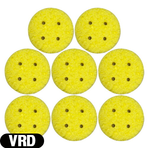 ｢メール便(日本郵便) ポスト投函 送料無料｣｢干渉・吸引・低周波用スポンジ｣丸型スポンジ VRD(R-D) スポンジ (63x15mm) x 8枚セット - 優れた吸水性と優しい肌触りの、植物性セルローススポンジを使用しています。【smtb-s】