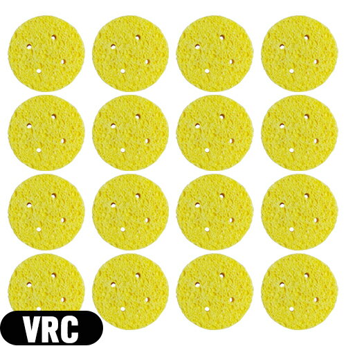 ｢メール便(日本郵便) ポスト投函 送料無料｣｢干渉・吸引・低周波用スポンジ｣丸型スポンジ(湿性導子用) VRC(R-C) スポンジ (70x15mm) x16枚セット - 優れた吸水性と優しい肌触りの、植物性セルローススポンジを使用しています。【smtb-s】