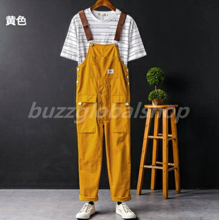 オーバーオール ペインター 作業服 ワークパンツ ロング メンズ サロペット おしゃ...