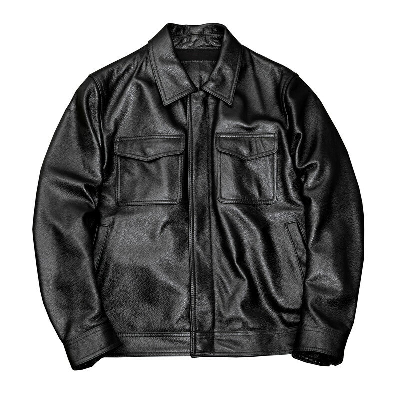 Rakuten - メンズ レザージャケット 黒い ライダースジャケット本革 コート 大きいサイズ XS S M L LL 3L 4L 5L 6L 防寒 丈夫長持ち