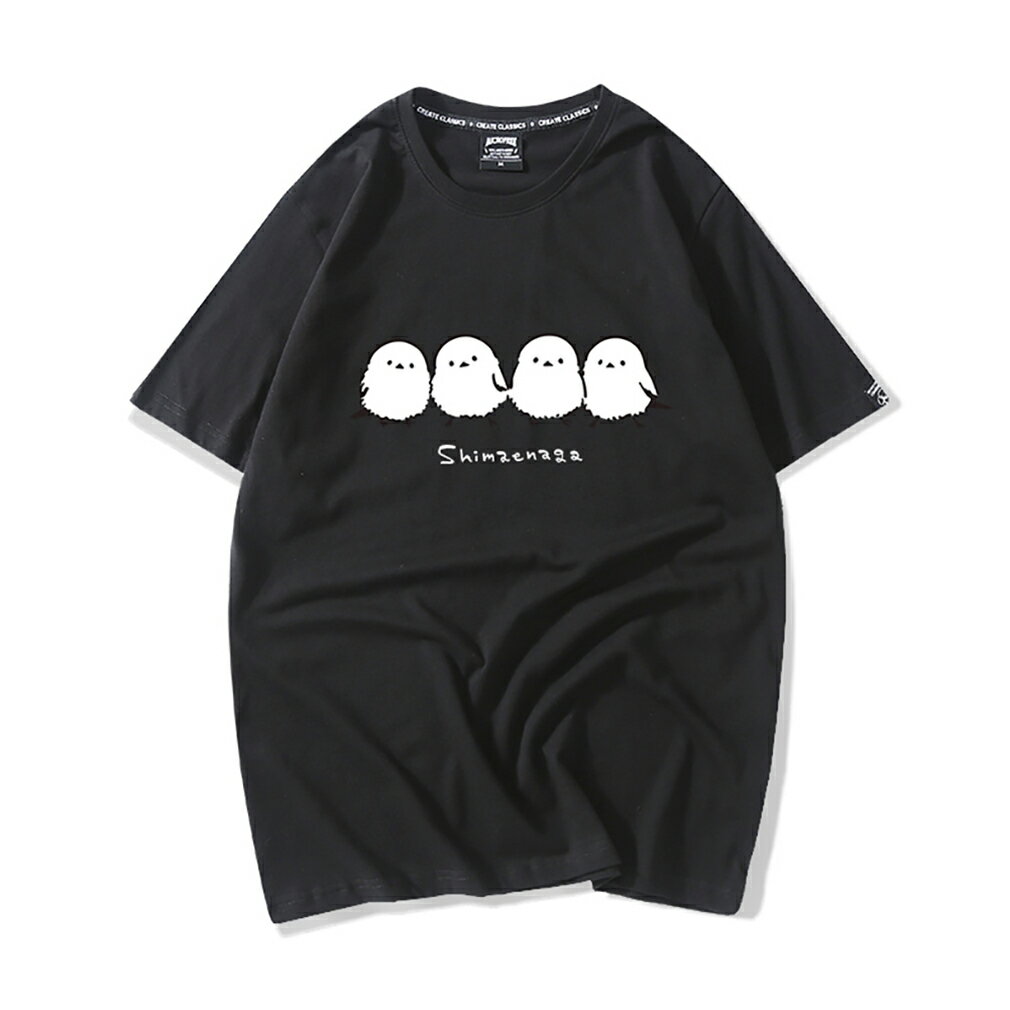 シマエナガ Tシャツ 鳥 プリントシャツ 大きいサイズ対応 色選択可 通勤通学 ティシャツ メンズ レディース 半袖