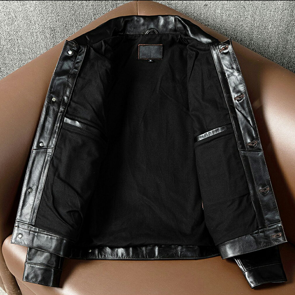 レザージャケット メンズ 黒いライダースジャケット 本革 コート 大きいサイズ M L LL 3L 4L 5L 防寒 丈夫長持ち