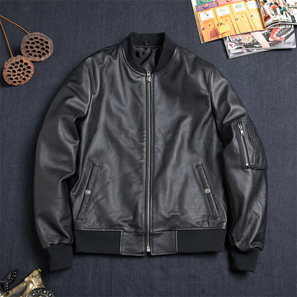 乐天商城 - メンズ レザージャケット ライダースジャケット コート 本革 大きいサイズ 防寒