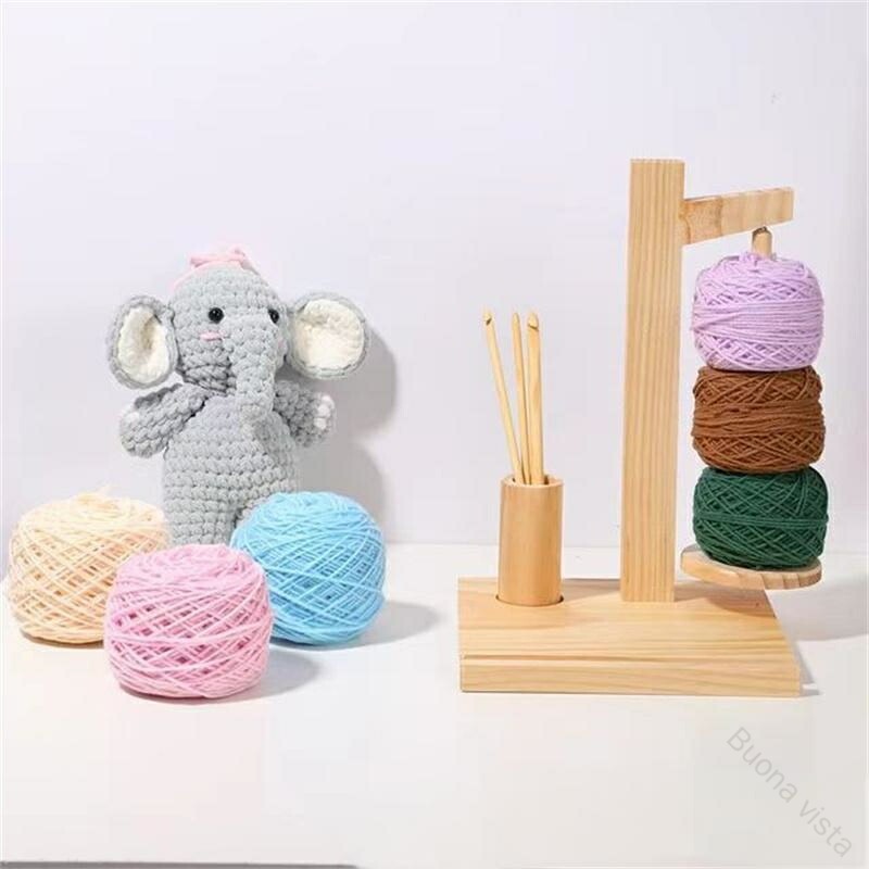 手作り時間を快適に ナチュラル木製の毛糸収納スタンド 編み物道具スッキリ整理 クリエイターのための収納ソリューション 2色選べて作業効率アップ 編み物道具スッキリ整理 ナチュラル木製の毛糸収納スタンド