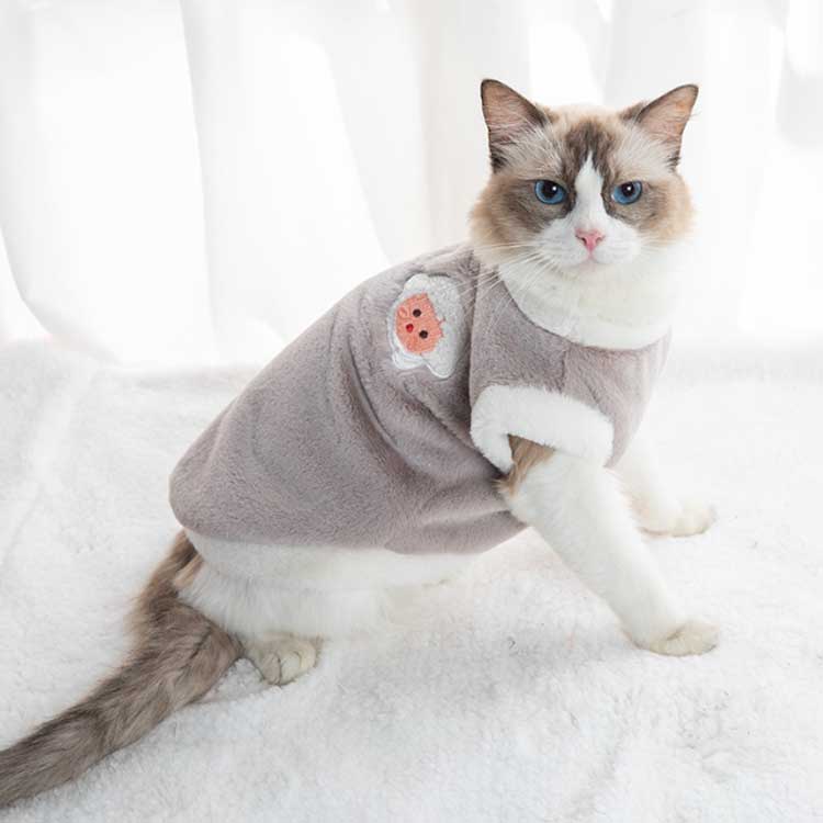 猫服 ドッグウェア ふわふわ 犬服 冬用 フェ...の紹介画像2