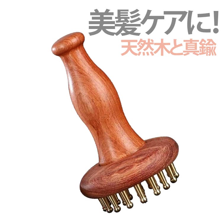 頭皮ブラシ ヘッドスパ レディース 美顔器 母の日 ヘアケア 頭皮 育毛 ミノキシジル 真鍮 フェイスケア リフトケア 頭皮ケア カッサ 足 スカルプ 全身 ギフト エステ 頭