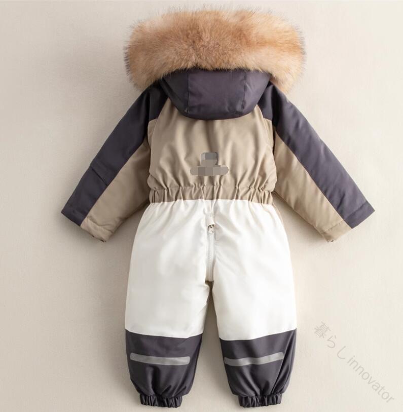 防寒 キッズスキーウェア 子供用防寒着 冬用スノーウェア こどもスノボ服 防水スキ...