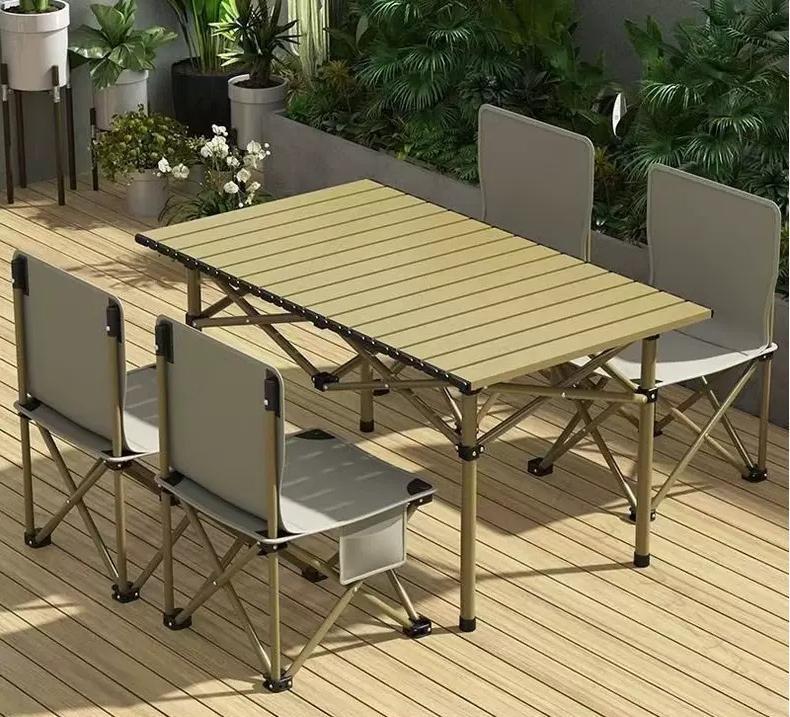 アウトドア テーブル チェア 7点 セット アルミ 椅子 収納 バッグ 付き キャンプ 用 BBQ バーベキュー テント キャンプ用品 DAN SHOP ピクニック showcase-10012140 Show Case 楽天市場店 サンプル画像2
