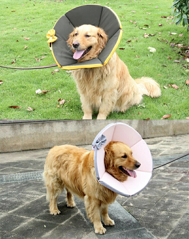 エリザベスカラー 犬用 首輪 猫 大型犬 中型犬 ソフト エリカラ 保護カバー ペット...