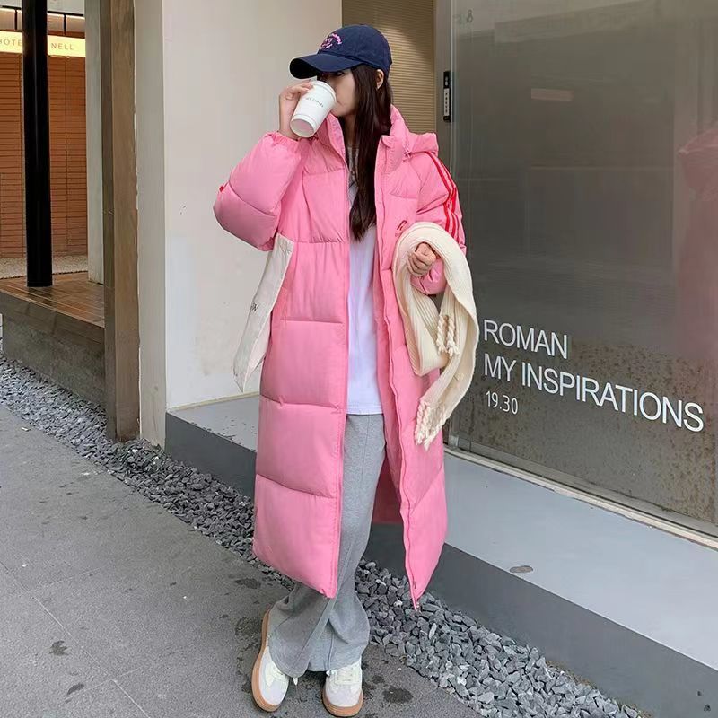 Rakuten - ベンチコート レディース ロング ダウンコート 軽量 ロングコート 冬 中綿コート フード付き 冬服 防寒 防風 厚手 大きいサイズ カジュアル 通学 通勤