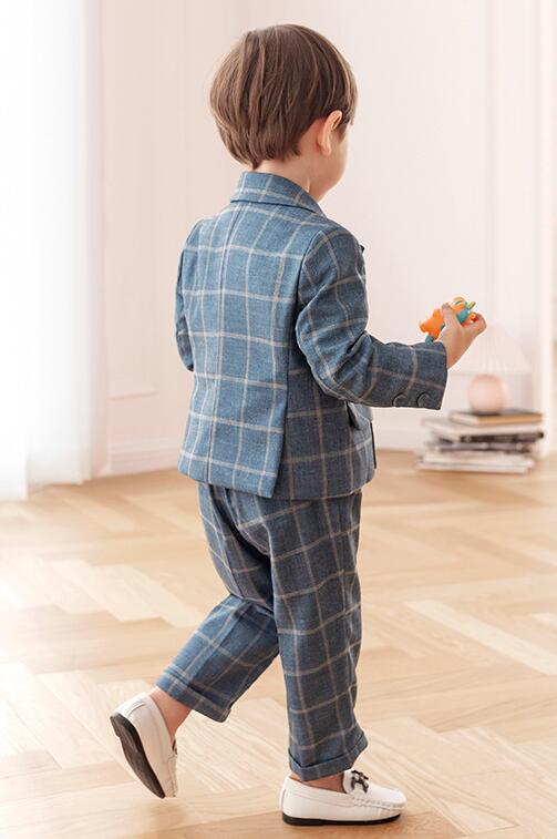 男の子礼服 子供フォーマルスーツ キッズ紳士服 チェック柄 子供服 スーツパンツ 男の子タキシード テーラードジャケット スーツジャケット 七五三 発表会 演奏会 フォーマルセット