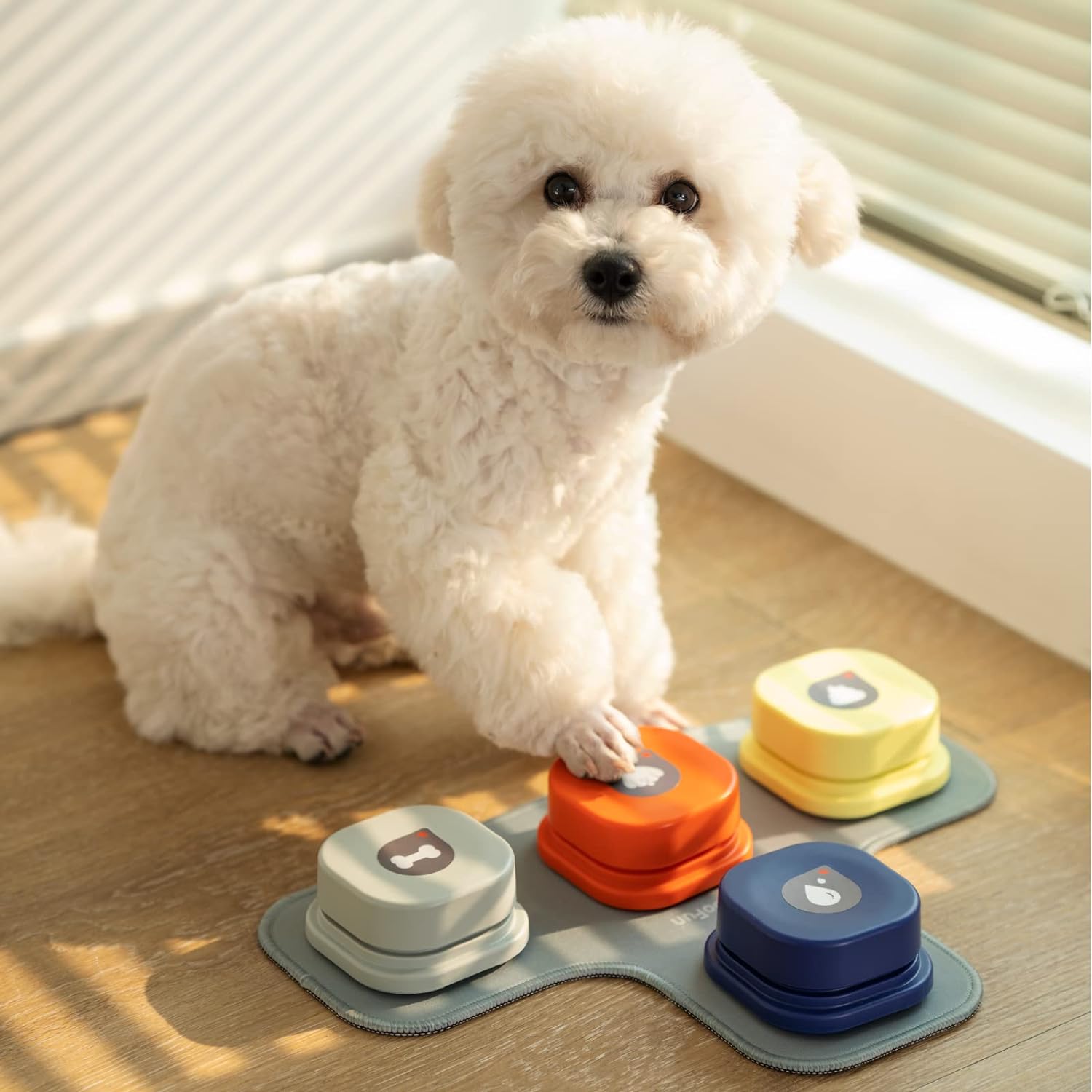 Rakuten - 犬用 録音ボタン 会話ボタン 音声ボタン ベル コミュニケーション トレーニング コミュニケーションボタン しつけ訓練 ペット 知育 音 ゲームアンサーブザー 面白い玩具 おもちゃ
