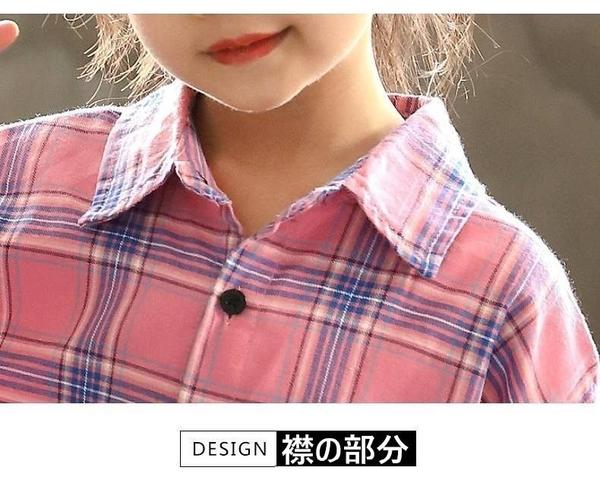 新生活 気楽 チェックシャツ キッズ 子供 シャツ 子供服 ブラウス 長袖 トップス 女の子 春秋冬 ピンク イエロー スキッパーシャツ ゆったり テール ロング
