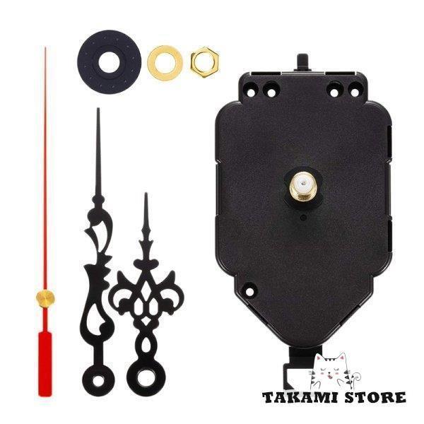 ミニクォーツ振り子時計ムーブメント 針とハンガー付きモーターインテリア 寝具 置き時計 掛け時計 収納 掛け時計 置き時計 寝具(3.0)