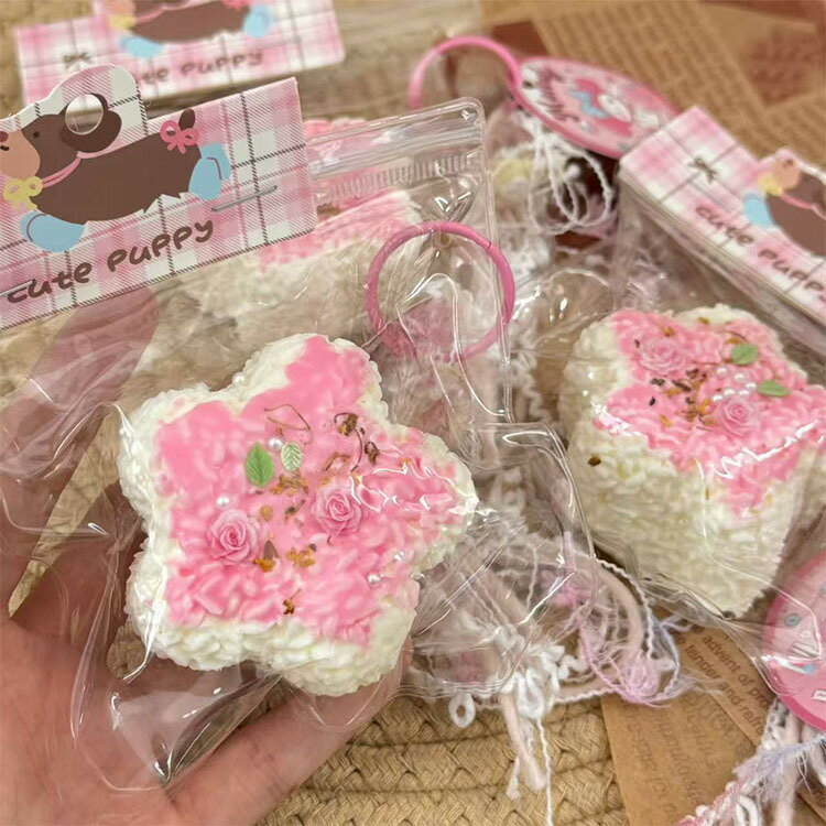 スクイーズ メロジョイ 低反発 大福 桜 さくら ぷにぷに ふわふわ おもちゃ 肉球 感触 プッシュ 神ふわ ままごと サプライズ お握り おにぎり ストレス解消 オ こども 子供 もちもち 2