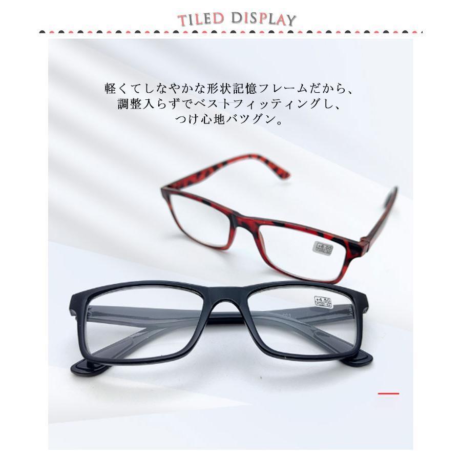 強度 老眼鏡 4.5 5.0 5.5 6.0 7.0 7.5 8.0 ブルーライトカット メンズ レディース 軽い シニアグラス 男性 黒 老眼メガネ showcase-10008406 Show Case 楽天市場店 サンプル画像2