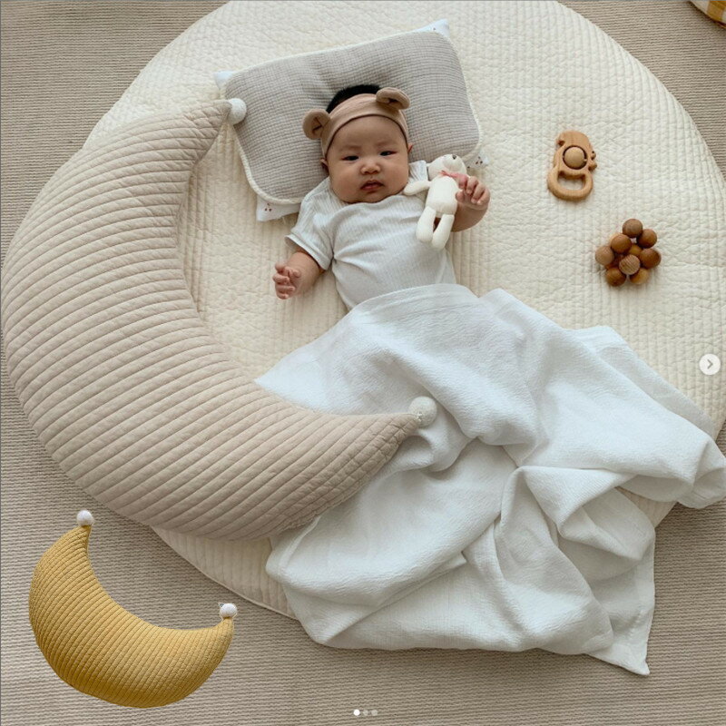 授乳クッション 授乳枕 洗える 綿 ベビークッション 月型 クッション マルチクッション 赤ちゃん ベビー サポート 抱き枕 多機能性 出産祝い ギフト カー おしゃれ 北欧風 プレゼント