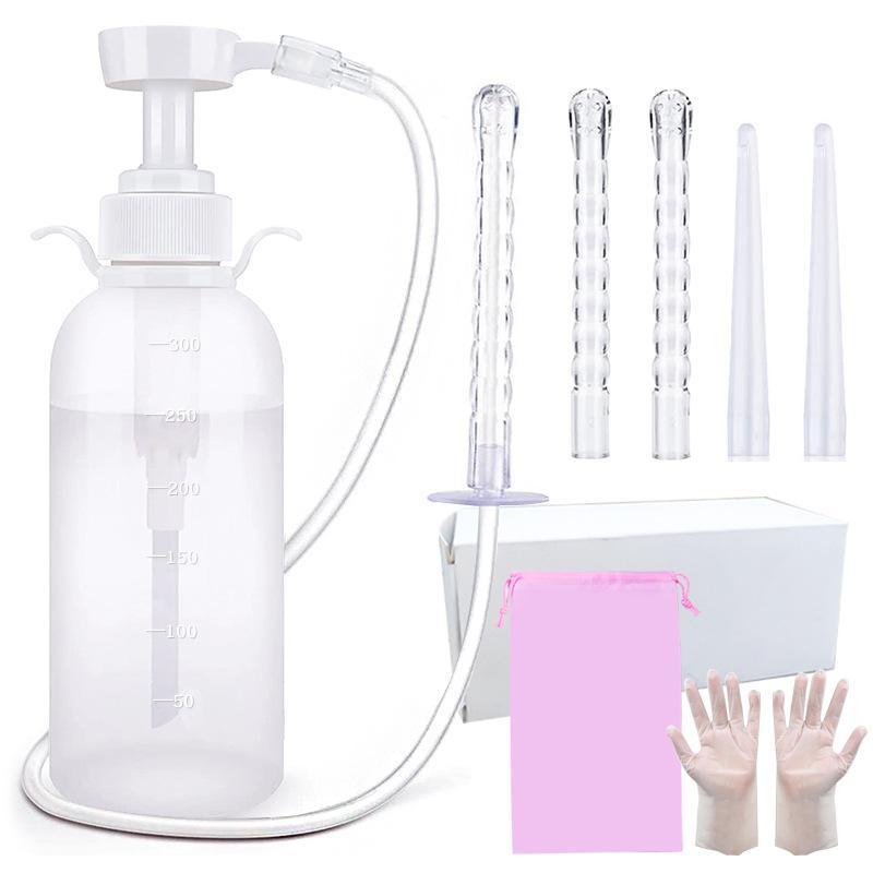 多目的洗浄器 浣腸器 膣内洗浄 腸内洗浄 アナル洗浄 ビデ デリケート ケア 洗浄 清潔 便秘浣腸シャワー 手動ポンプ式 男女兼用 逆流防止